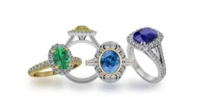 Joseph George colourful engagement rings