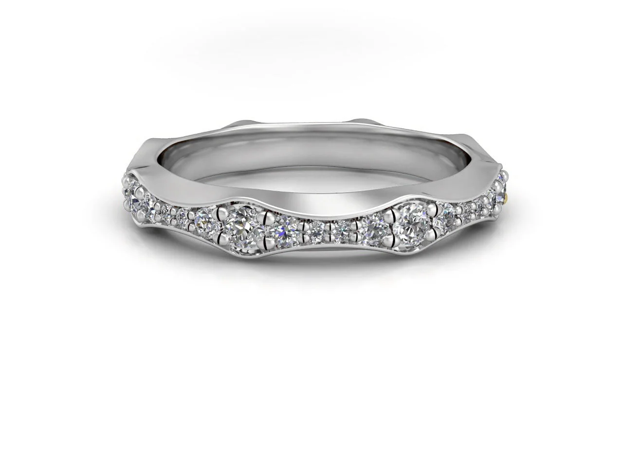 Diamond eternity ring - Galene - Platinum